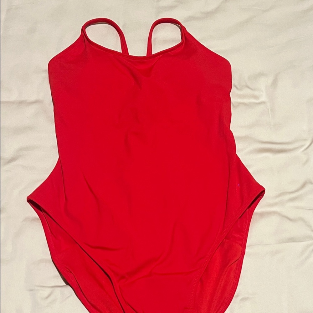 TA3 Red Lacey One-Piece Swimsuit